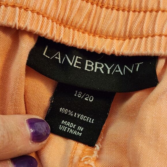 Lane Bryant Peach Cargo Flight Joggers Size 18/20 - Picture 8 of 8